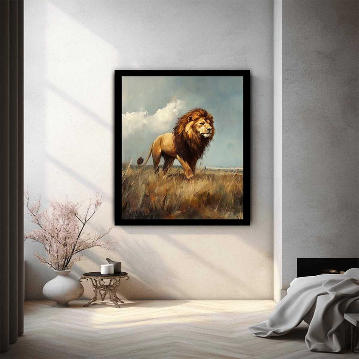 king of The Jungle Painting 