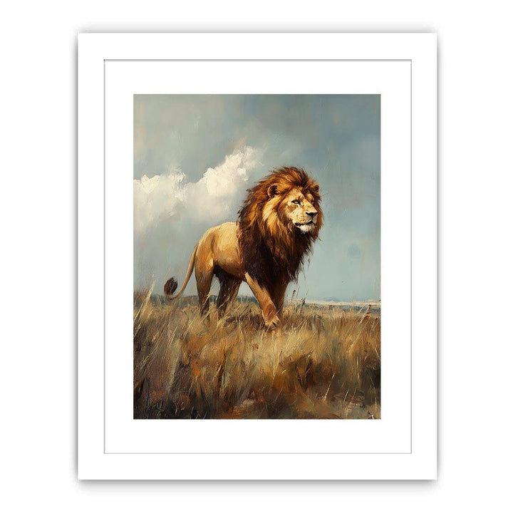 king of The Jungle Canvas Painting 