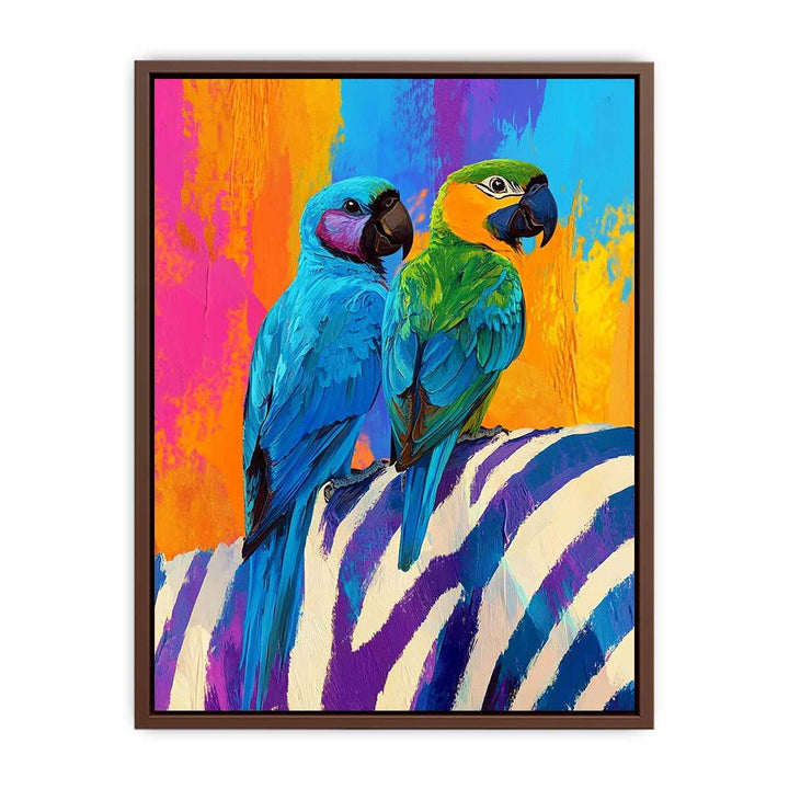 Macaws Canvas Painting 