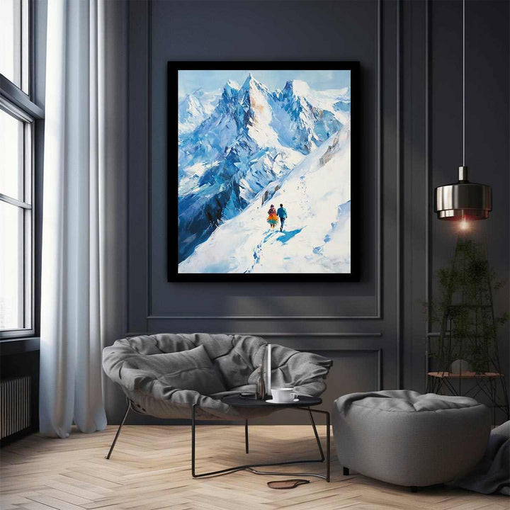 To Mount Everest Canvas Painting 