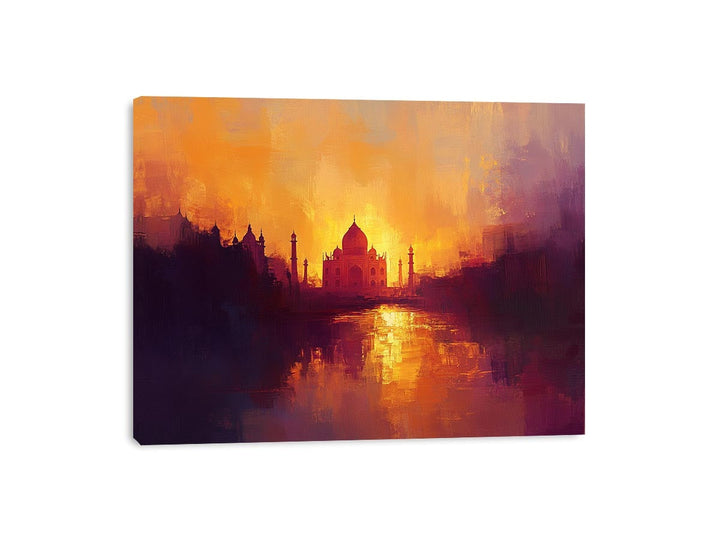 Taj Mahal Canvas Painting 