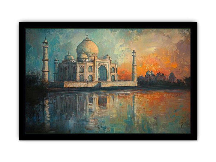 Taj Mahal Canvas Painting 