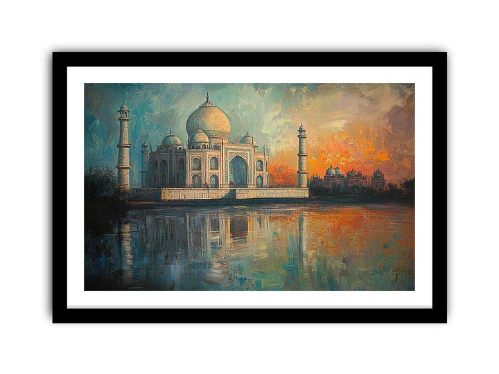 Taj Mahal Canvas Painting 