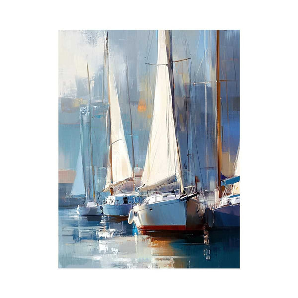 Yachts Oil Painting