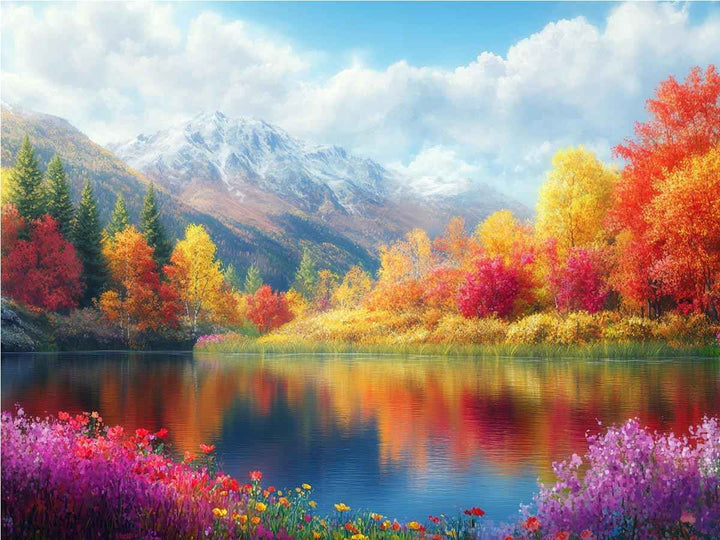 Autum Landscape Canvas Painting 