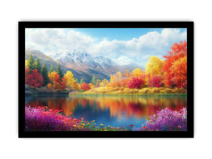 Autum Landscape Canvas Painting 