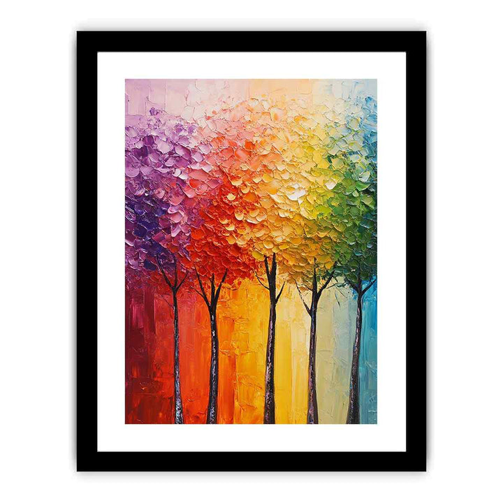 Abstract Trees Painting 