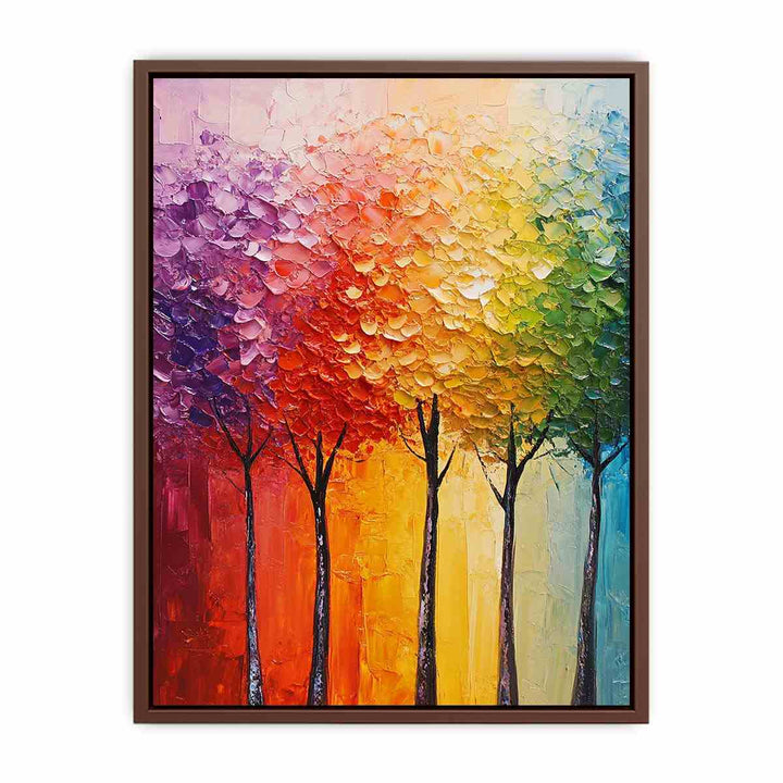 Abstract Trees Painting 