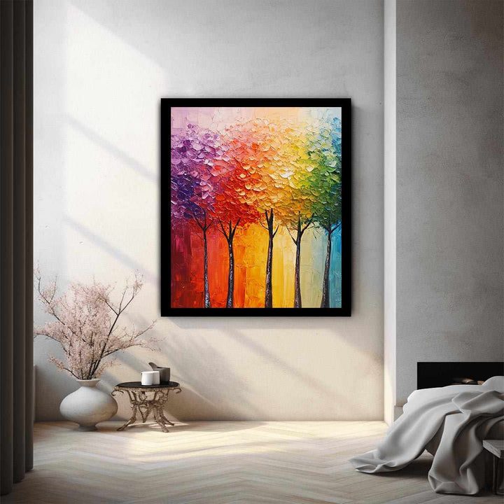 Abstract Trees Painting 