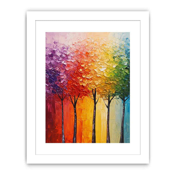 Abstract Trees Painting 