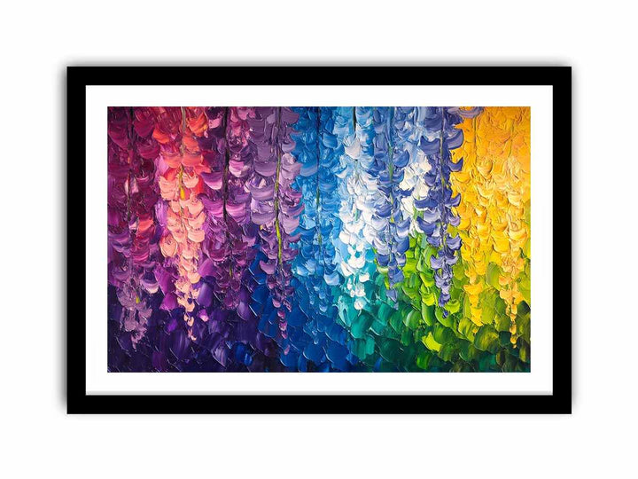 Abstract Leaves Canvas Painting 