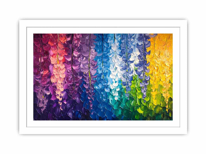 Abstract Leaves Canvas Painting 