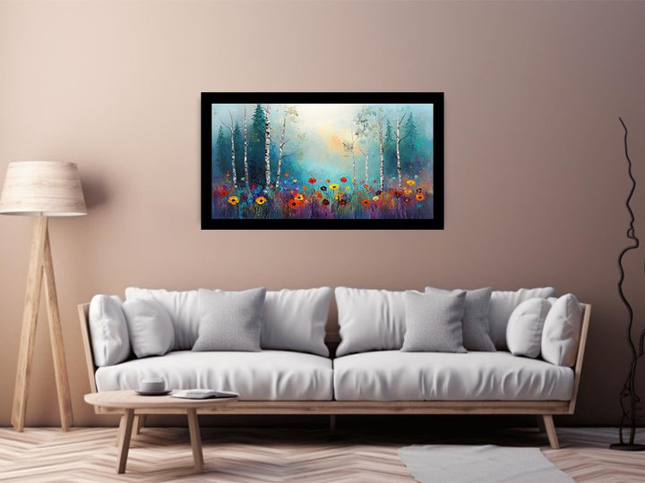 Birch Trees Canvas Painting 