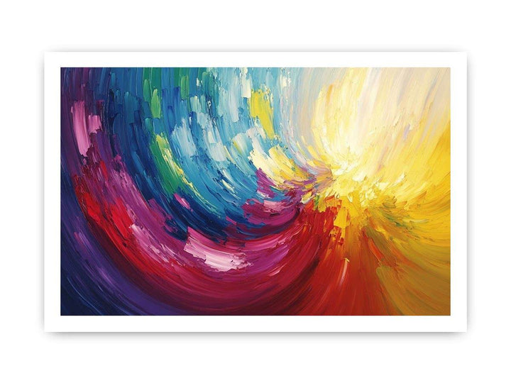 Abstract Swirl Canvas Painting 