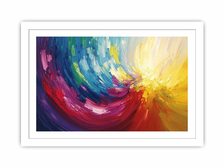 Abstract Swirl Canvas Painting 