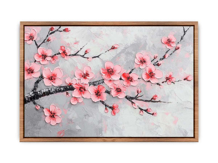 Pink Blossom Canvas Painting 