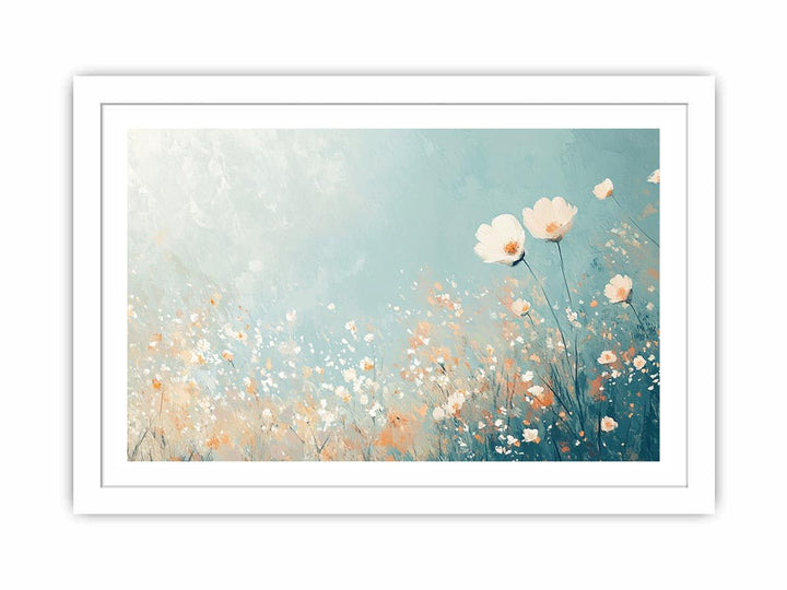 Pastel Flowers Canvas Painting 