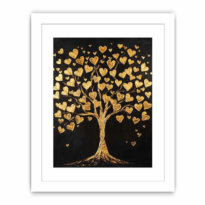 Gold Tree Canvas Painting 