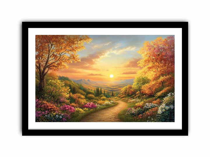 Autumn Landscape Canvas Painting 