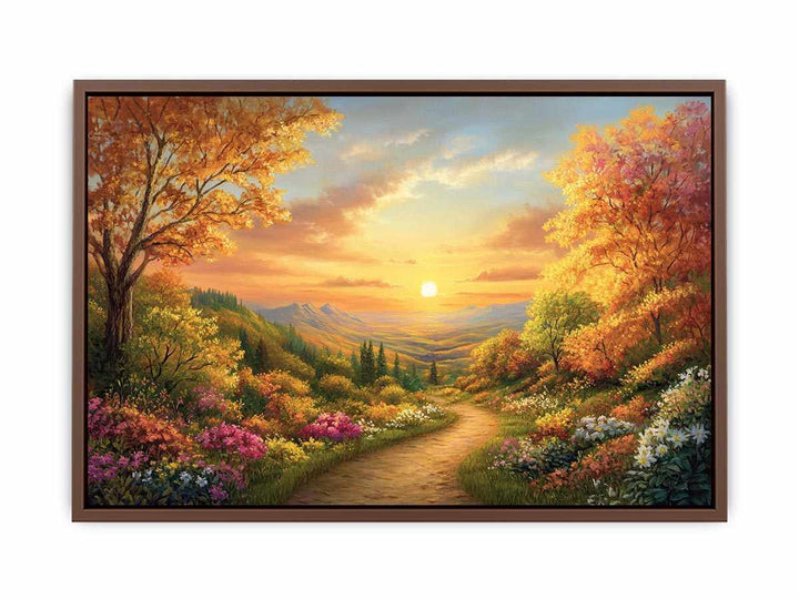 Autumn Landscape Canvas Painting 