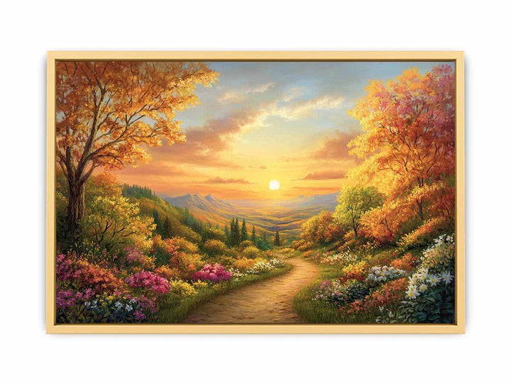 Autumn Landscape Canvas Painting 