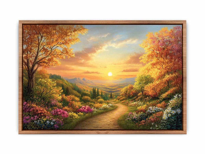 Autumn Landscape Canvas Painting 