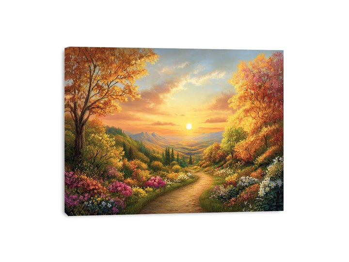 Autumn Landscape Canvas Painting 