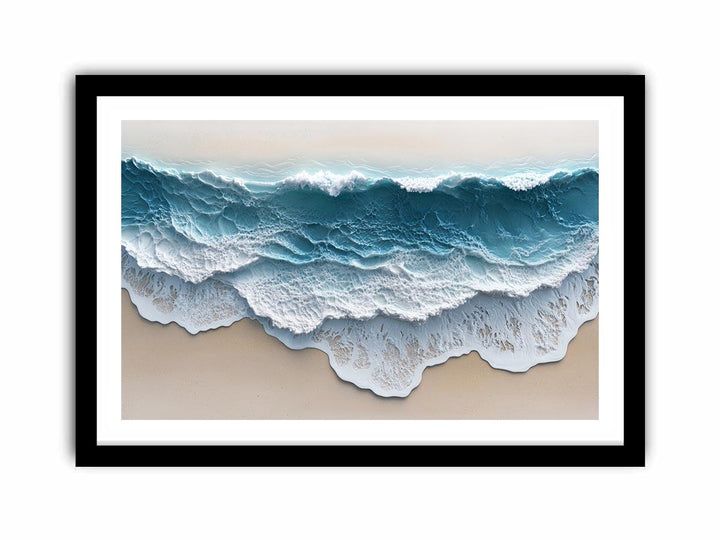 Abstract Waves Canvas Painting 