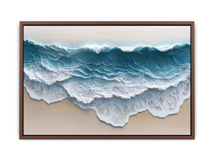 Abstract Waves Canvas Painting 