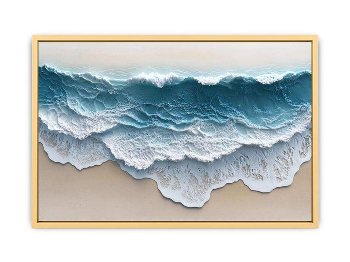 Abstract Waves Canvas Painting 