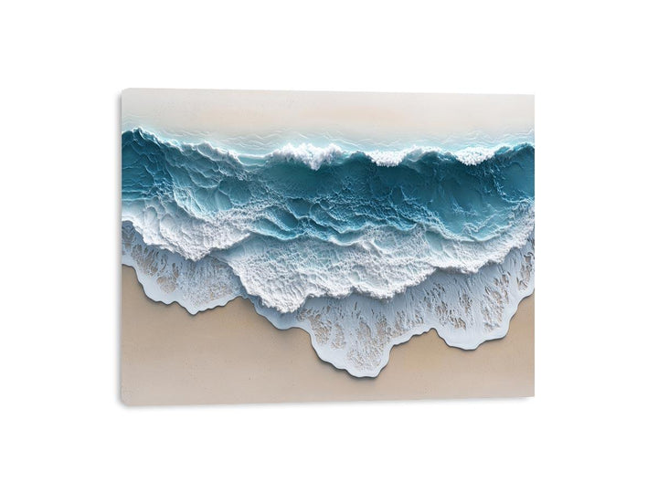 Abstract Waves Canvas Painting 