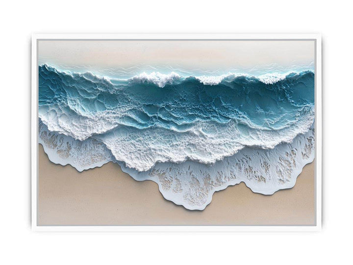 Abstract Waves Canvas Painting 