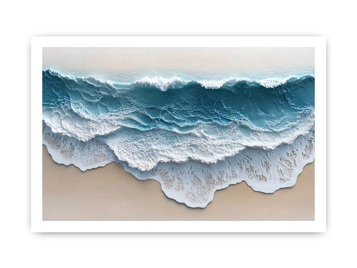 Abstract Waves Canvas Painting 