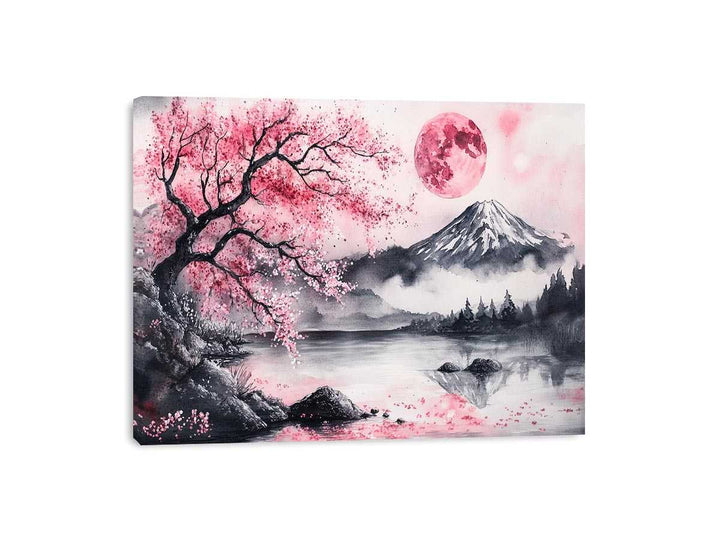 Cherry Blossom Canvas Painting 