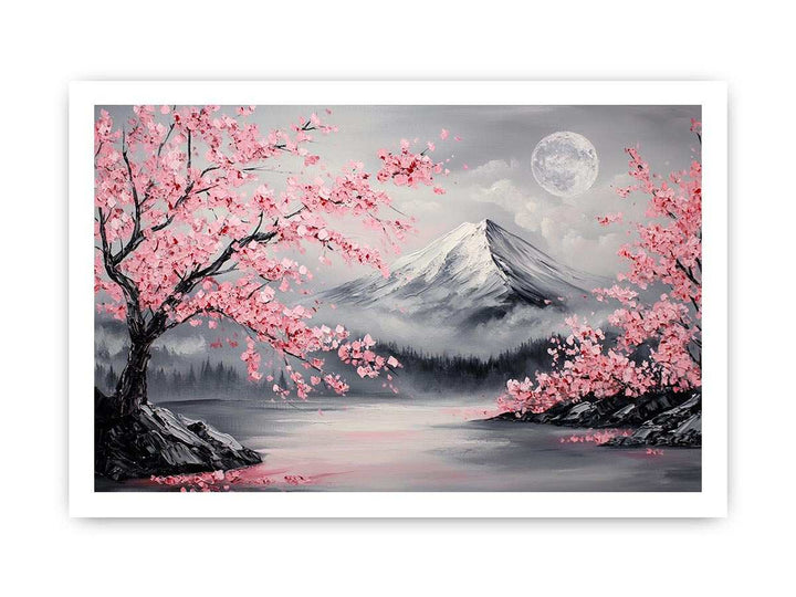 Mount Fiji Canvas Painting 