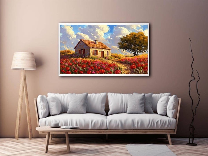 Poppies Field Canvas Painting 