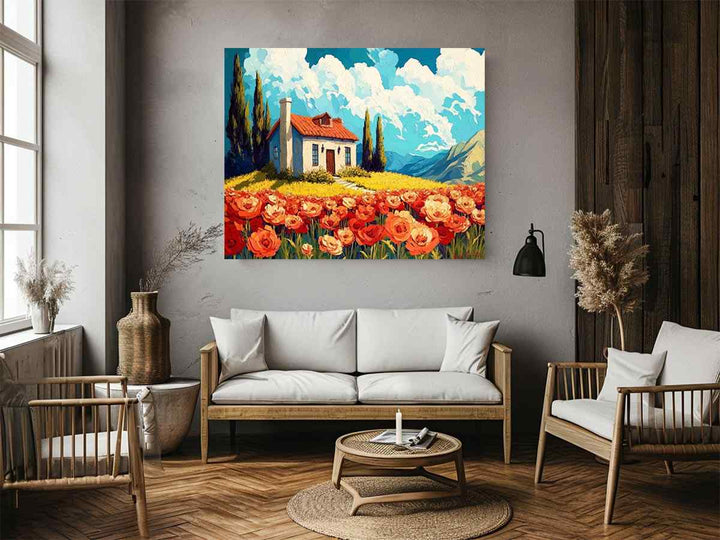 Poppies Field Painting 