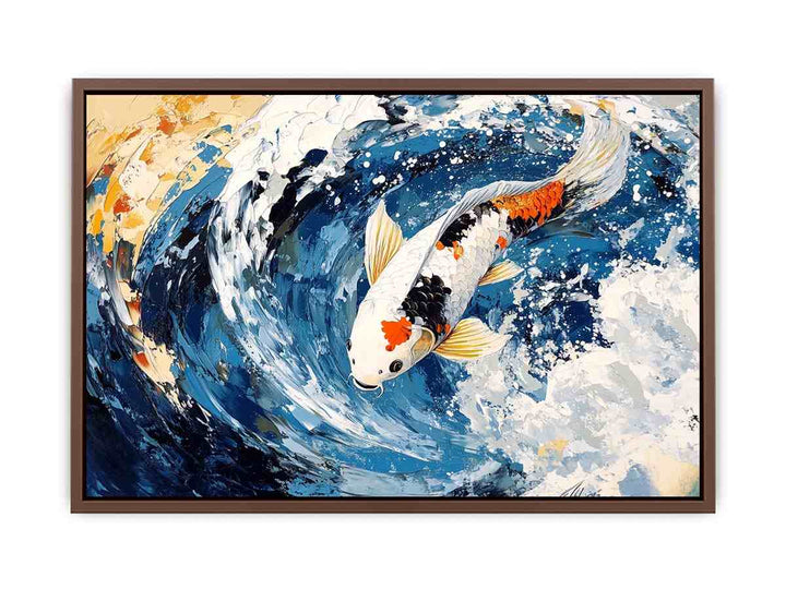 Koi Fish Canvas Painting 