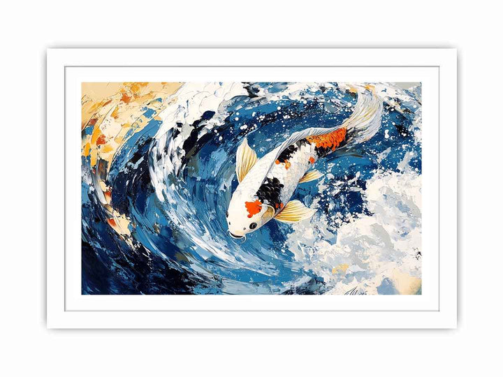 Koi Fish Canvas Painting 