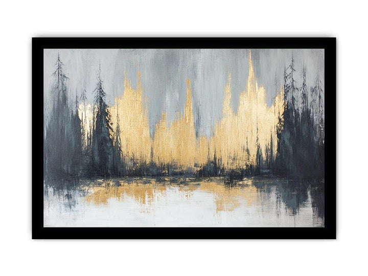 Gold Forest Canvas Painting 