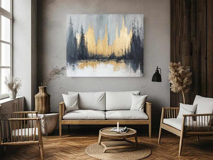 Gold Forest Painting 