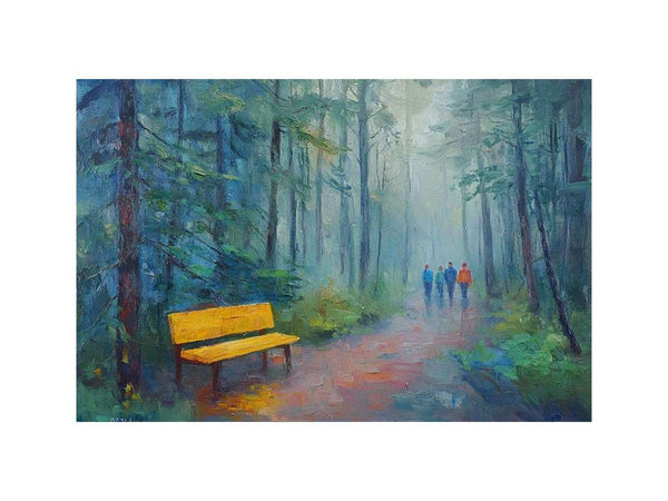 Walk In The Park II Oil Painting