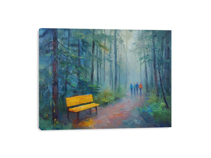 Walk In The Park II Canvas Painting 