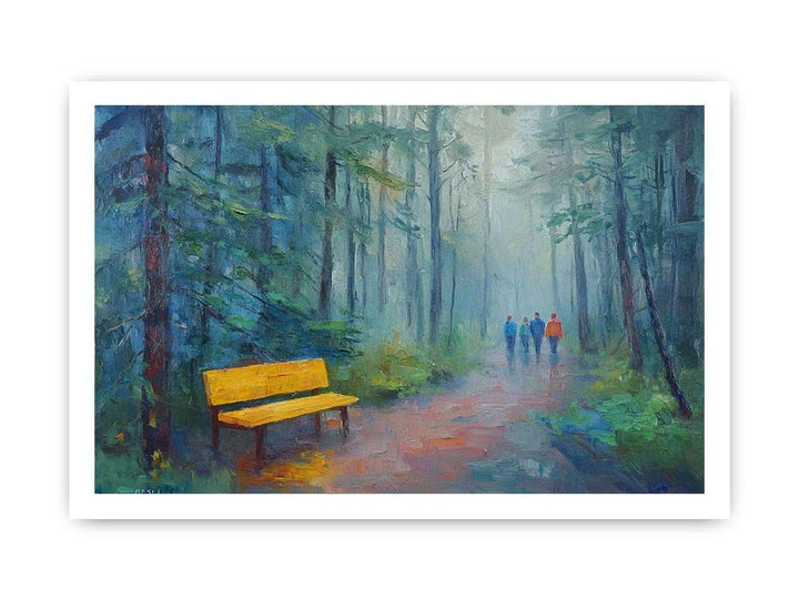 Walk In The Park II Canvas Painting 