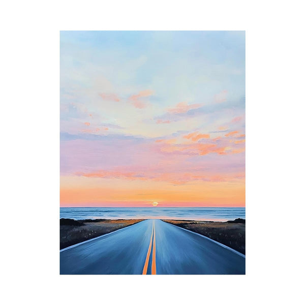 Road To Ocean Oil Painting