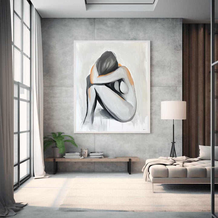 Shades Of Grey Canvas Painting 