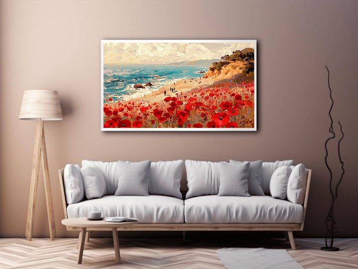 Colorful Beach Canvas Painting 