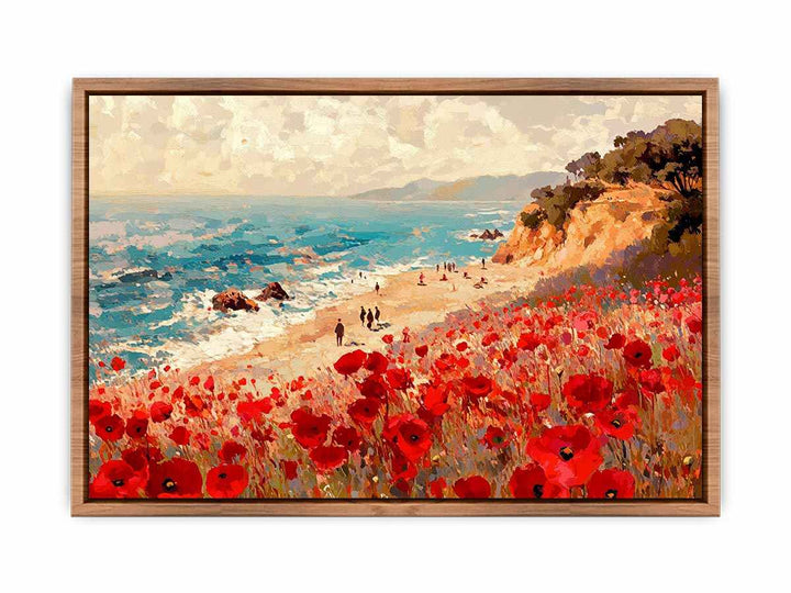 Colorful Beach Canvas Painting 