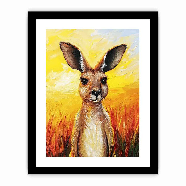 Kangaroo Canvas Painting 