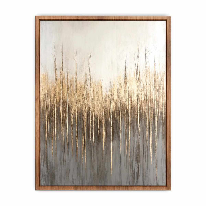 Silver Gold Canvas Painting 